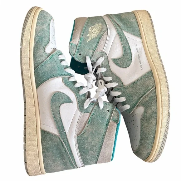 Air Jordan retro 1 turbo green mens shoes size 12 - Picture 3 of 6